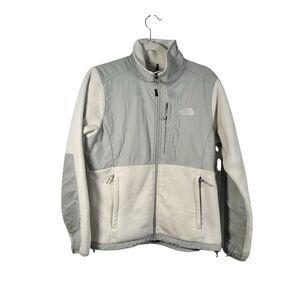 North Face ANLP White Denali Fleece Jacket Full Zip FLAW Womens Size Medium